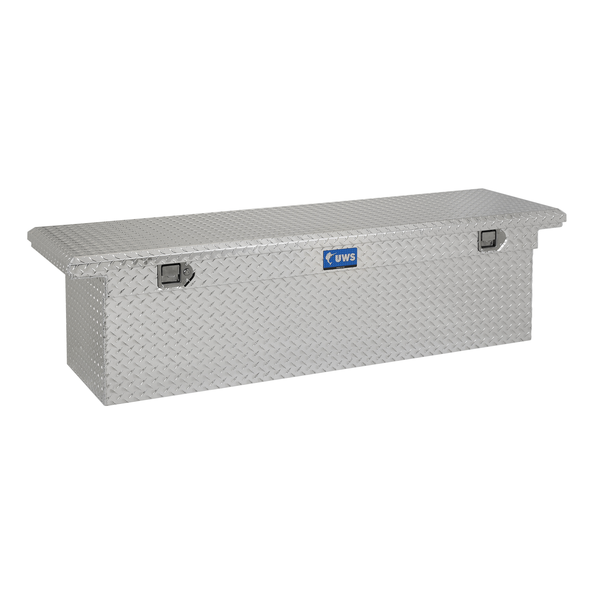 UWS, 69in. Deep Crossover Truck Tool Box, Width 69.875 in, Material Aluminum, Color Finish Bright Aluminum, Model# EC10791